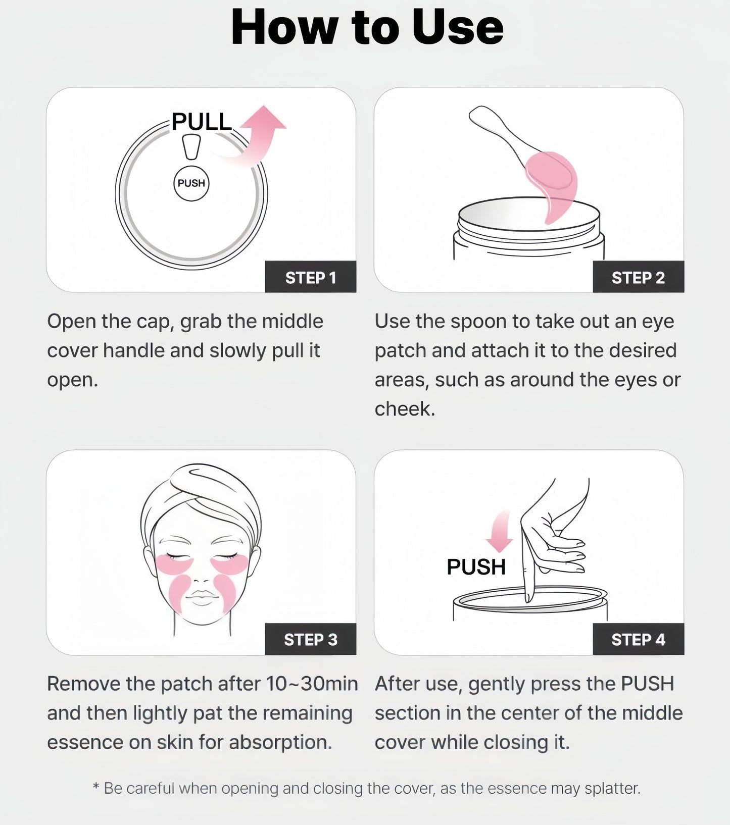 Peptide Collagen Hydrogel Eye Patch